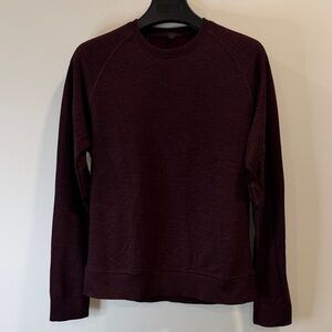Men's Crewneck Sweater in Deep Burgundy